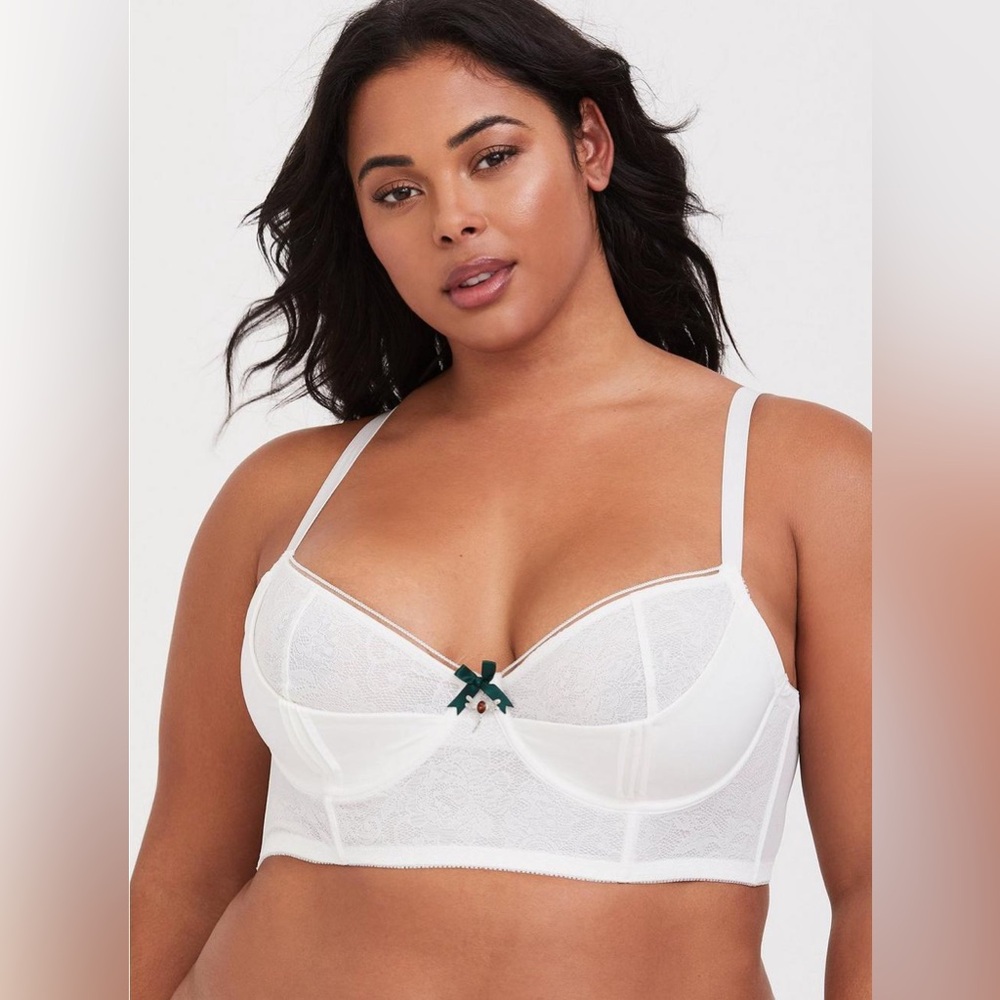 TORRID OUTLANDER White Lingerie Bra - Size 1